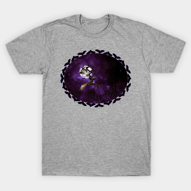 Bats Bats Bats Full Moon T-Shirt by 2HivelysArt